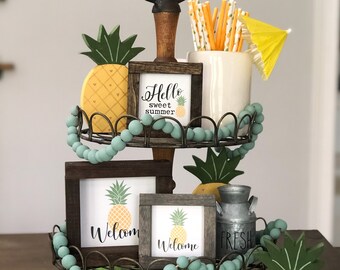 Pineapple Kitchen Decor Etsy