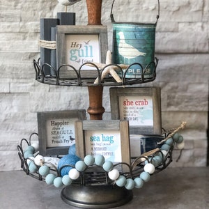 FUN BEACH Themed Prints, or Frames | She Crab & Sea Hag Definition | Mermaid before Coffee | Whale Hello There | Hey Gull Friend