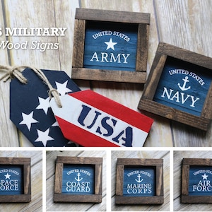 US Military Armed Forces Prints or Frames | ARMY, NAVY, Coast Guard, Air Force, Space Force, Marine Corp | Veteran Gift Sign