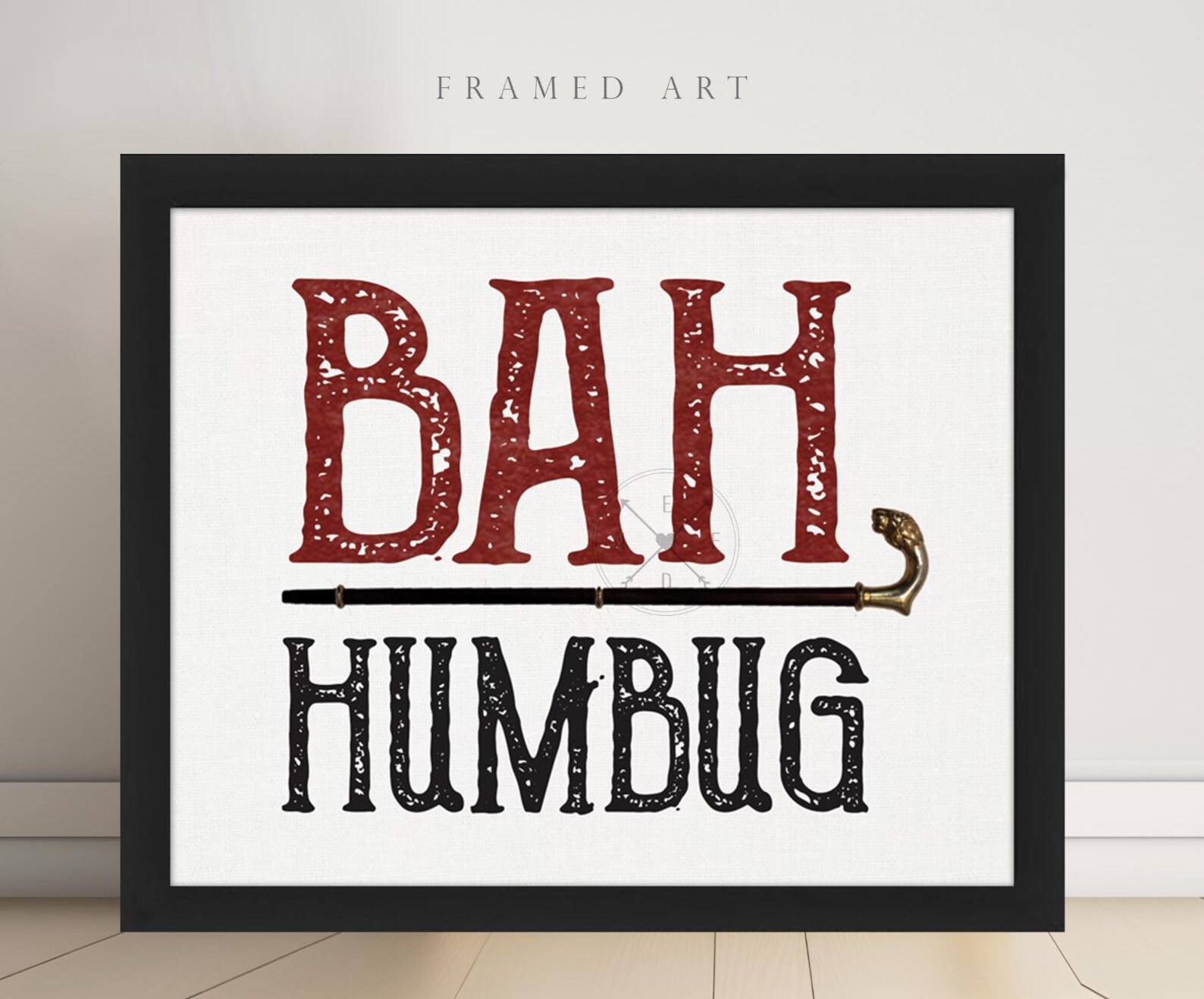 SCROOGE Themed Prints or Framed Signs | BAH HUMBUG | Old Man Scrooge ...
