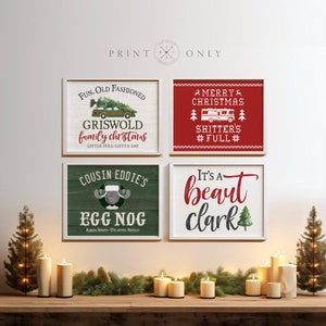 National Lampoon&#39;s CHRISTMAS VACATION themed Artwork | GRISWOLD Family | It&#39;s a Beaut Clark | Shitter&#39;s Full| Cousin Eddie&#39;s Eggnog