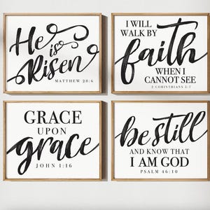 Be STILL and Know that I Am GOD | Psalm 46:10 Bible Verse Art PRINT, Frame or Canvas | Christian Home Decor