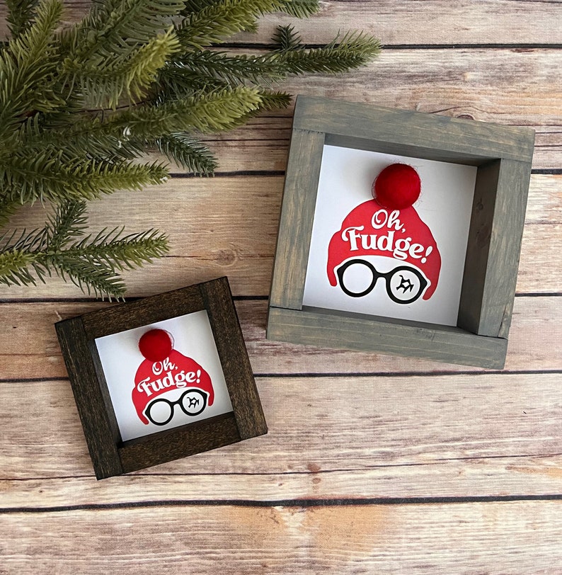 A CHRISTMAS STORY Themed Mini Wood Signs Oh Fudge Etsy