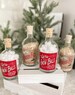 Bottled SNOWBALLS & REINDEER FEED Christmas Winter Decoration | Faux Mini Snowballs in a Glass Corked Jar  | Bottled Reindeer Food Decor 