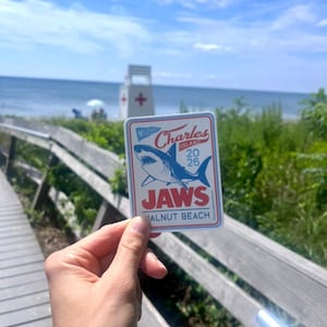 JAWS at Walnut Beach Vintage Merch | Adult & Youth T-Shirts | Vinyl Beach Sticker | Milford, Connecticut Souvenirs + Gifts image 12