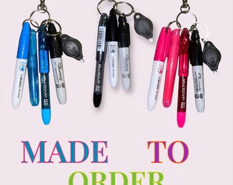 Build Your Own Badge Reel Accessory Bundle, Badge Holder Mini Pens, ID Badge LED Light, Badge Pull Highlighters, Dry Erase Marker Reel Kit