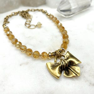 Citrine Necklace- I Manifest My Dreams