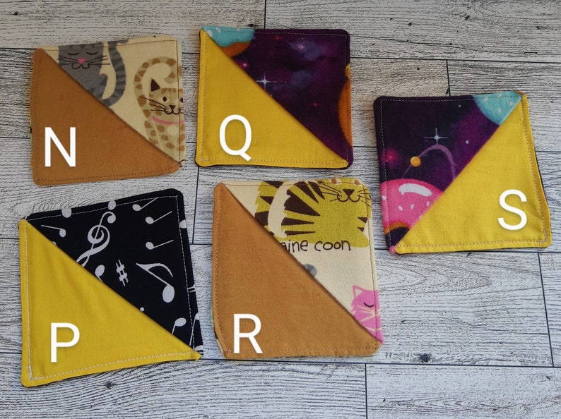 Colorful Fabric Corner Bookmark Square Book Corner Fabric Etsy