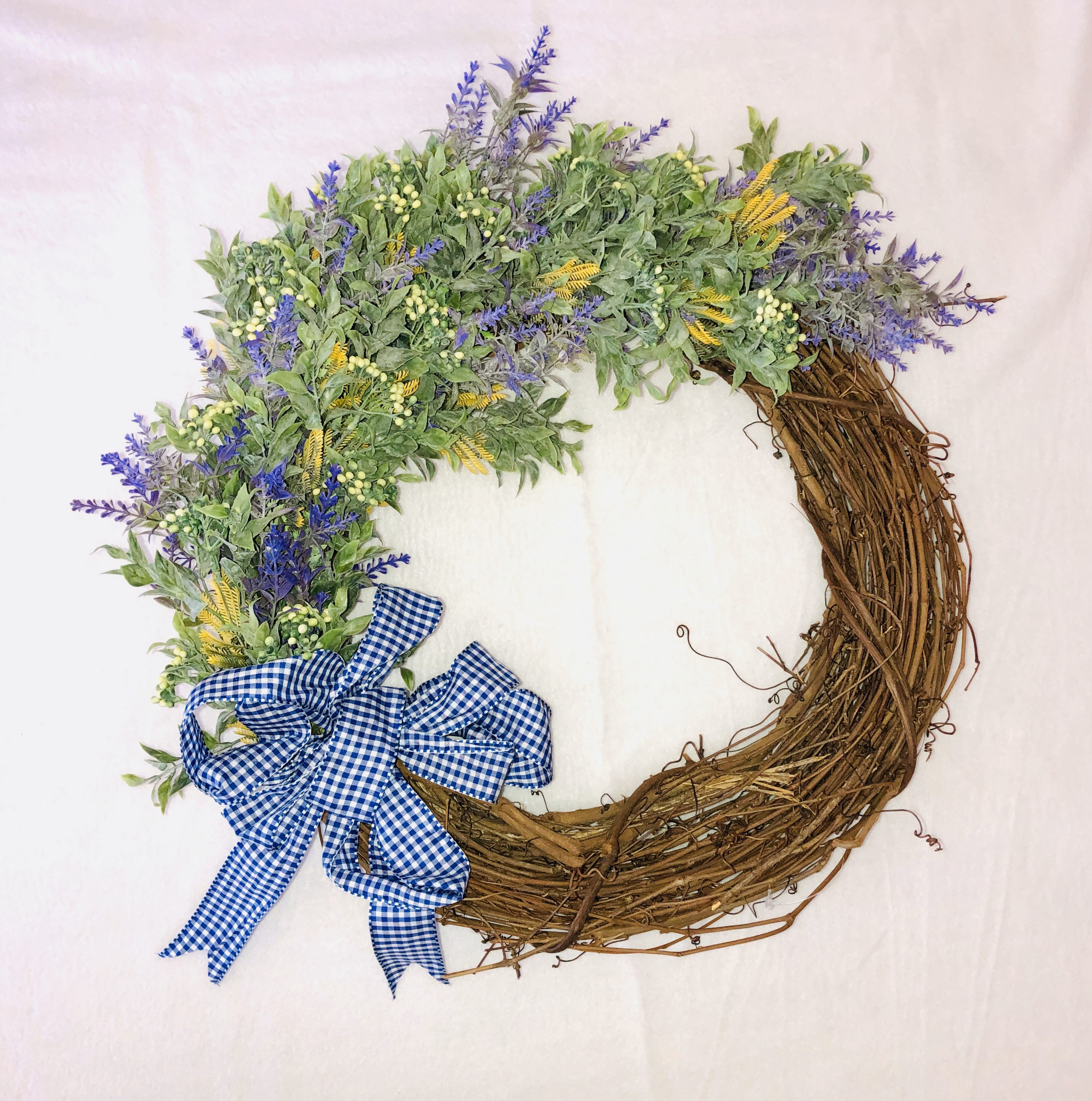 Spring Grapevine Floral Wreath Etsy