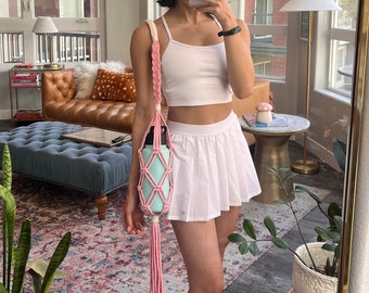 Macramé flessenhouder