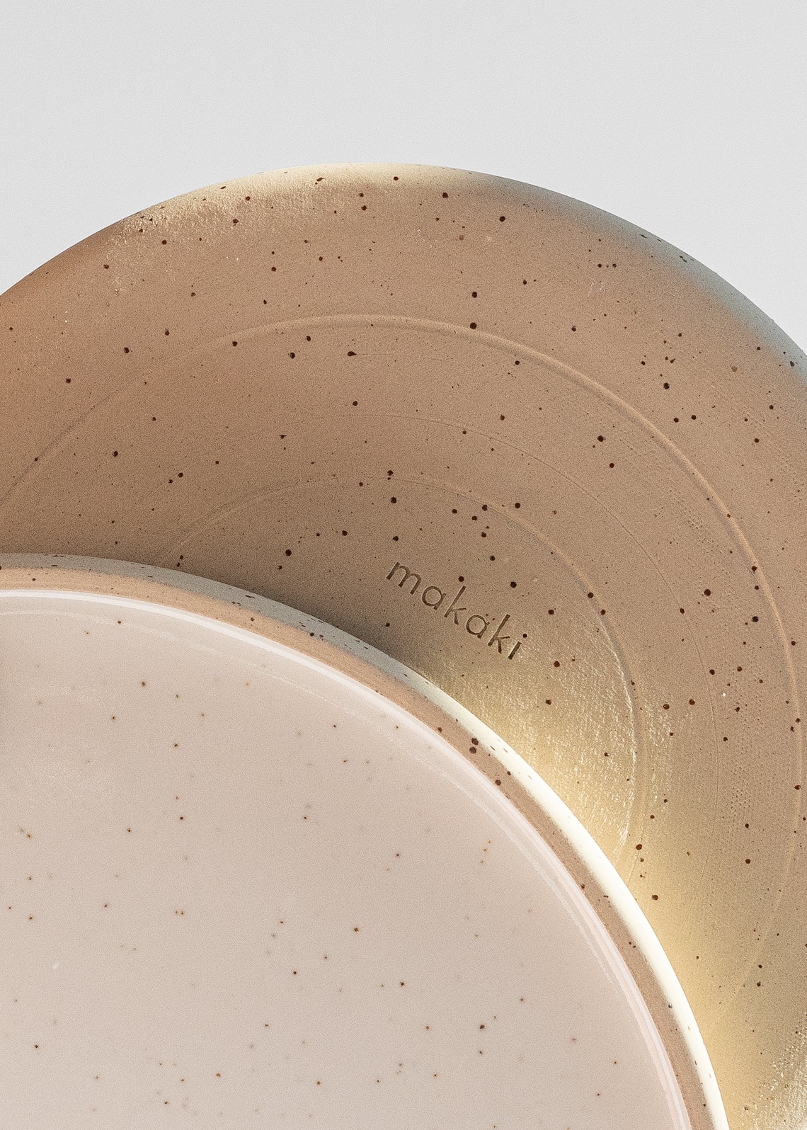 Minimal Ceramic Plates With a Rim Speckled Plates With Edge - Etsy