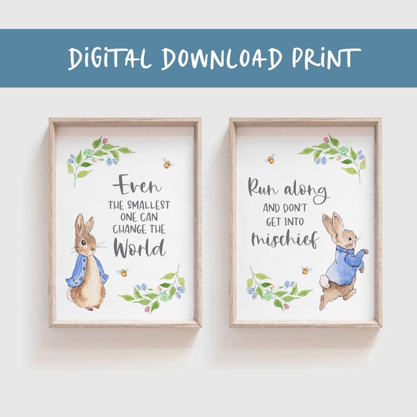 Peter Rabbit Quote Etsy