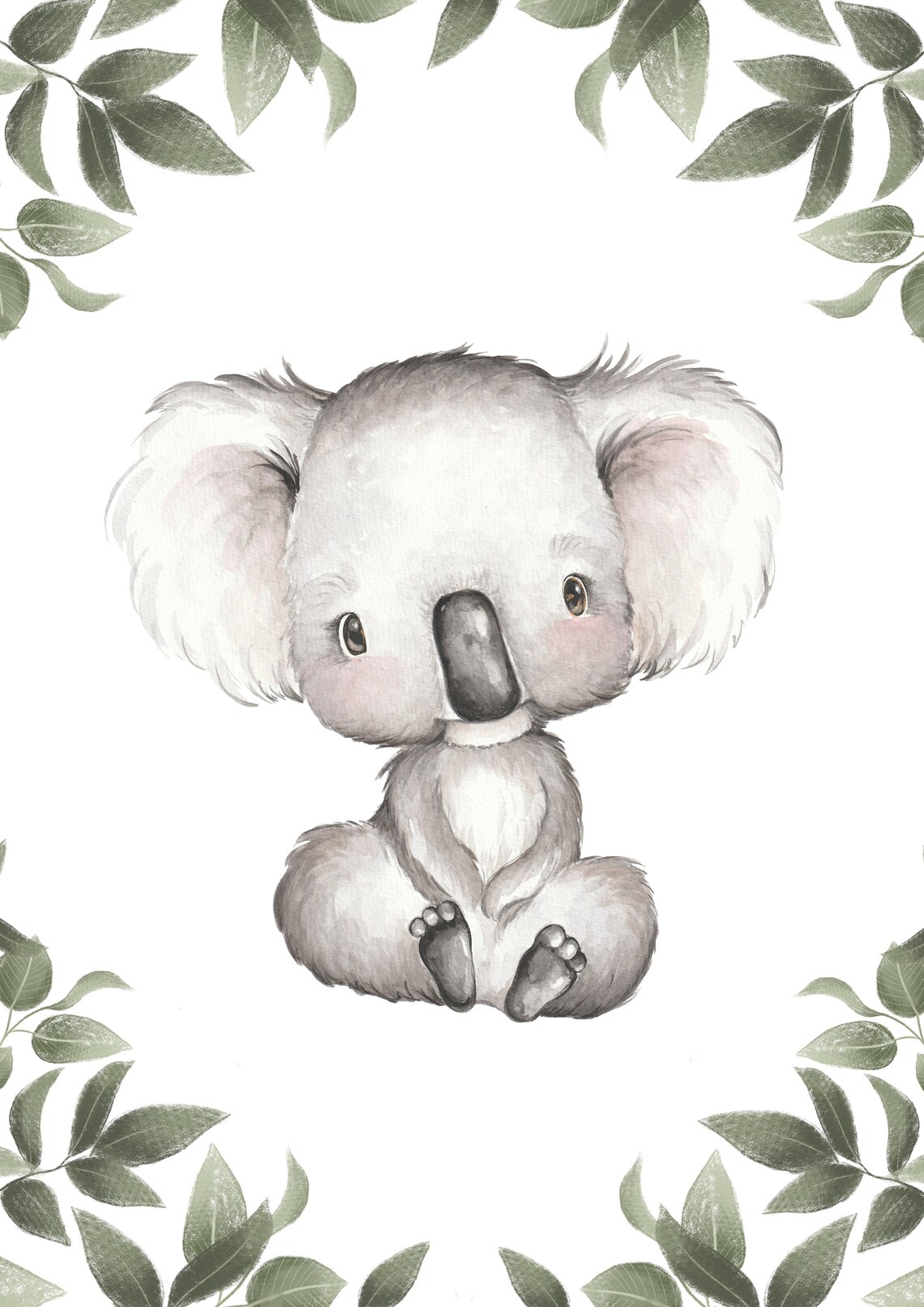 Custom Order Print Set Personalised baby Australian Animals Etsy