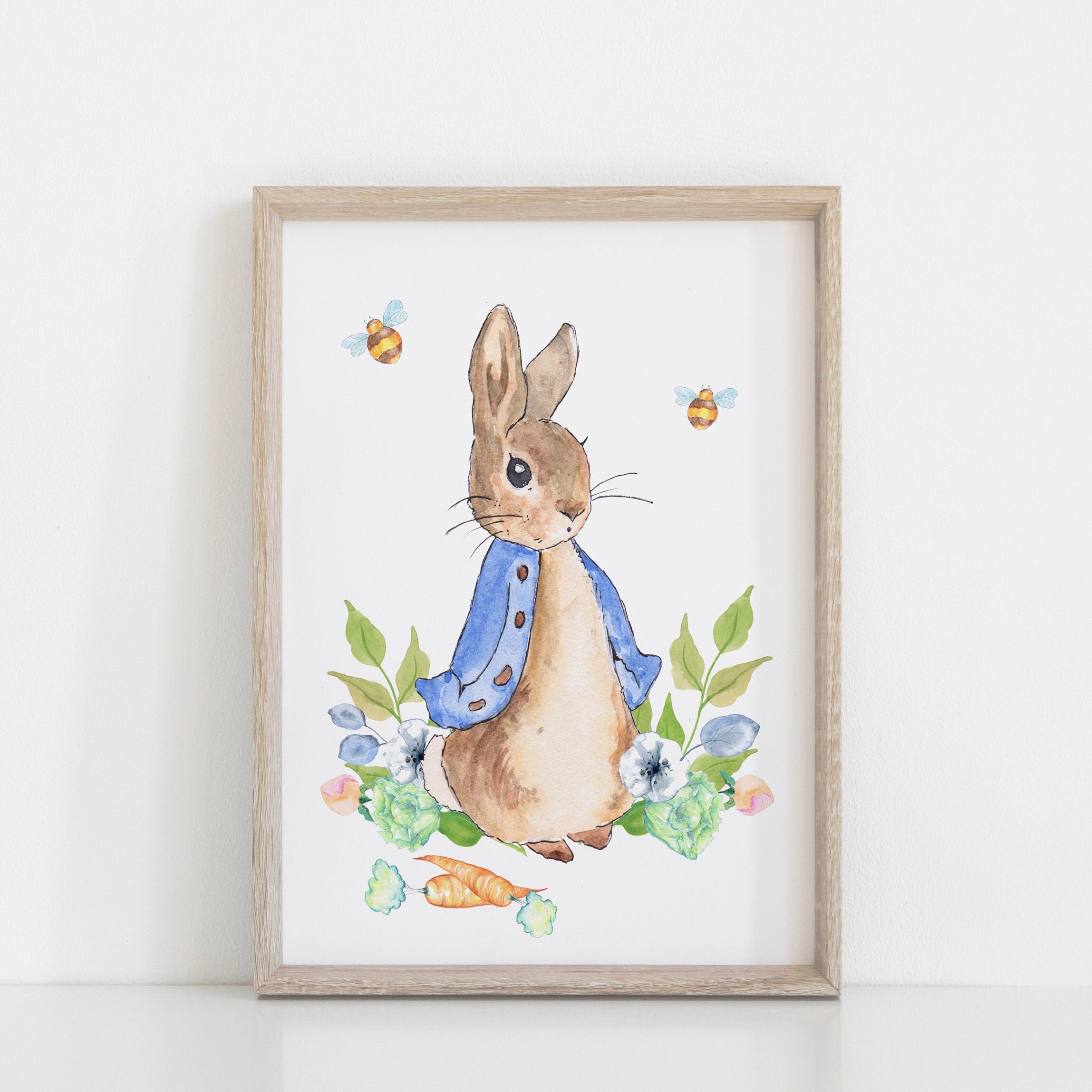 Instant Download Printable Peter Rabbit Wall Nursery Print Etsy