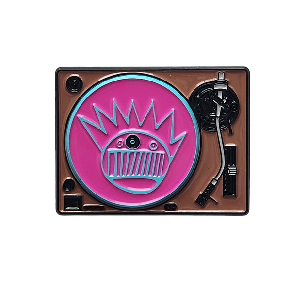 Ween Spinning Turntable GodWeenSatan inspired enamel pin