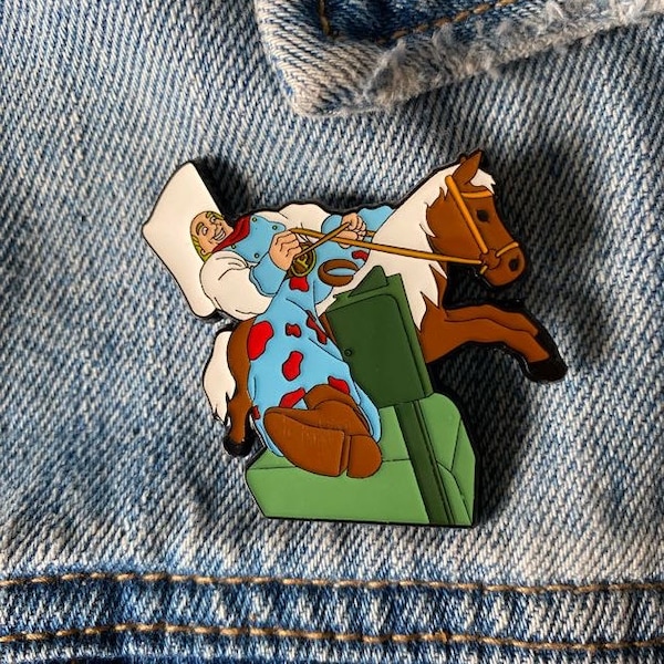 Primus Wynona's Big Brown Beaver Cowboy inspired enamel pin Les Claypool