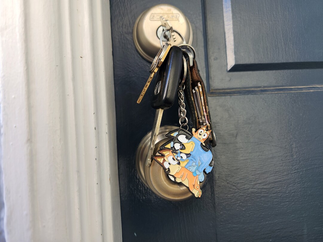 Bluey Heeler Family Inspired Keychain Etsy
