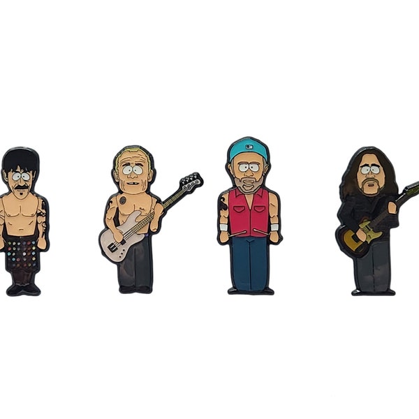 Épingles inspirées des personnages de South Park Red Hot Chili Peppers V2