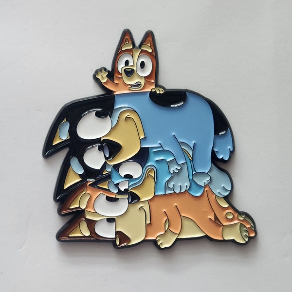 Bluey Heeler Family Inspired Pin V2