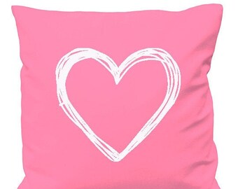 Personalised Love Heart Cushion Cover