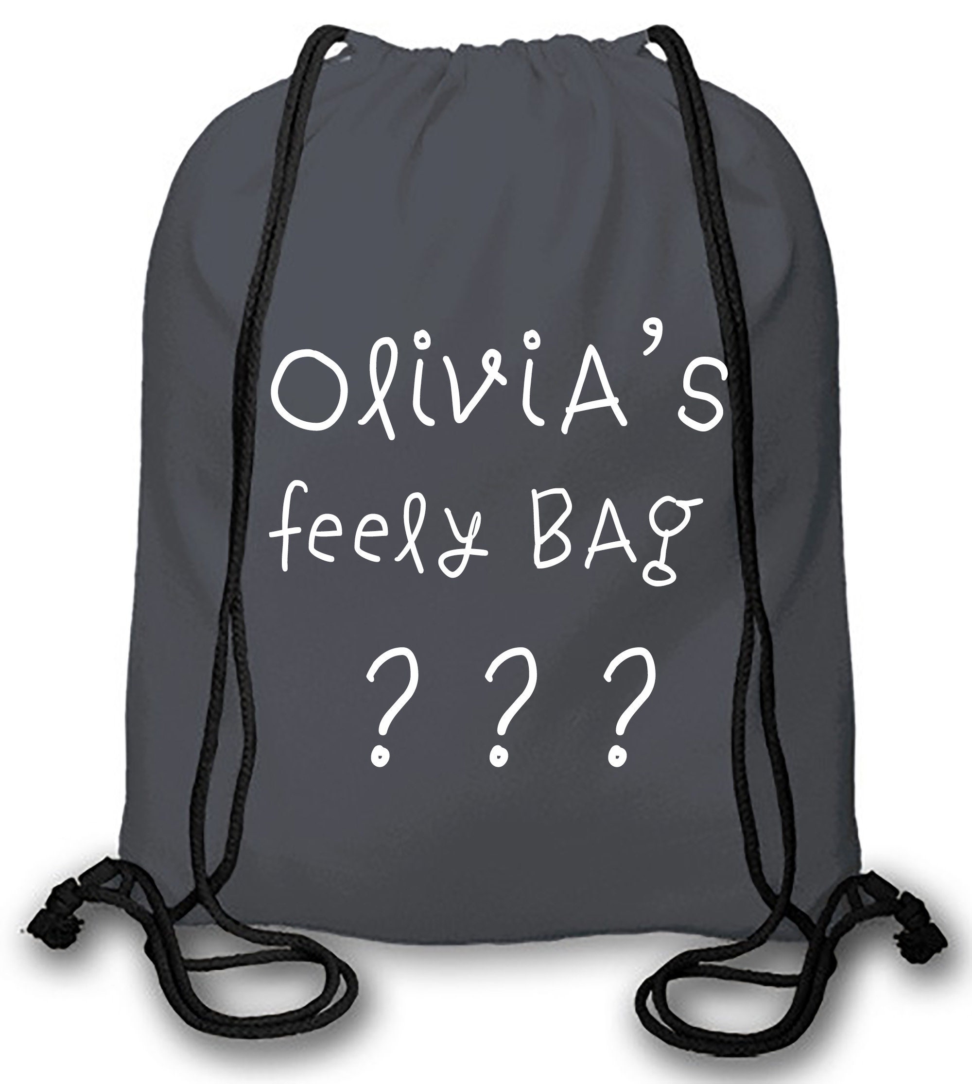 Personalised Teacher Feely Bag Drawstring Bag by Busy Hands & Etsy UK