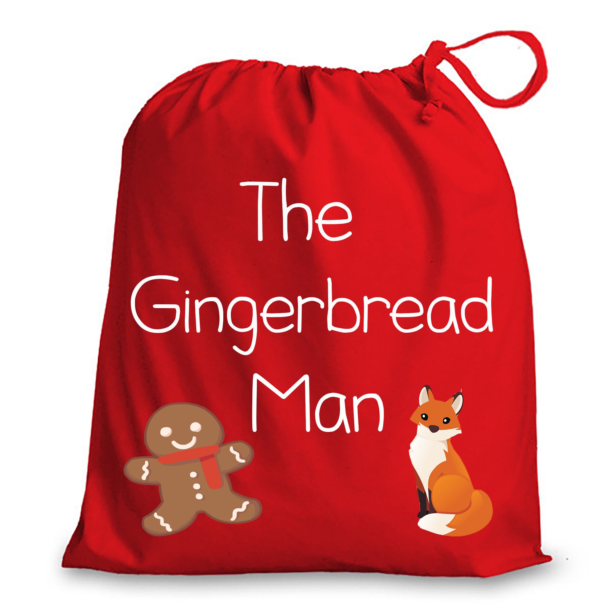The Gingerbread Man Drawstring Story Bag - Etsy
