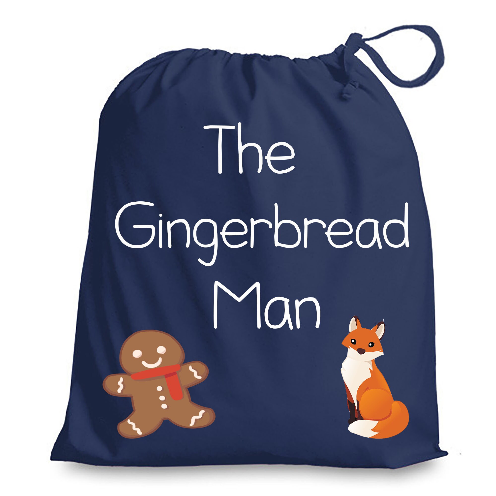 The Gingerbread Man Drawstring Story Bag - Etsy