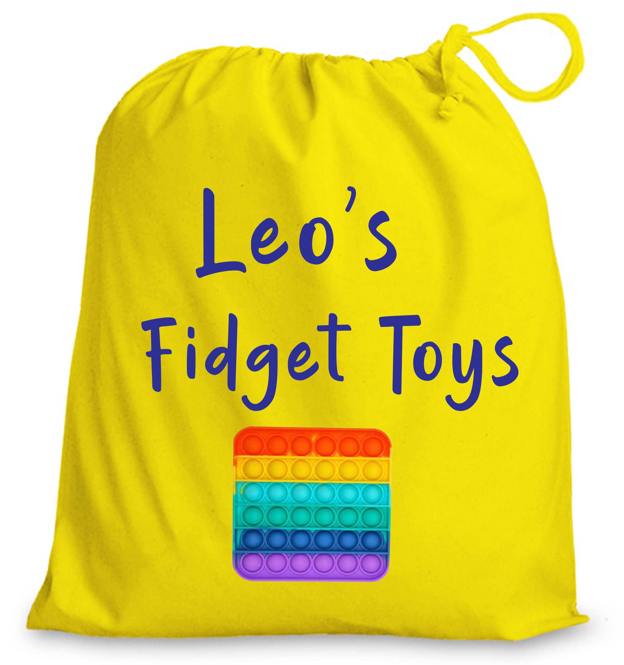 Bespoke Fidget Toys Storage Drawstring Bag Etsy