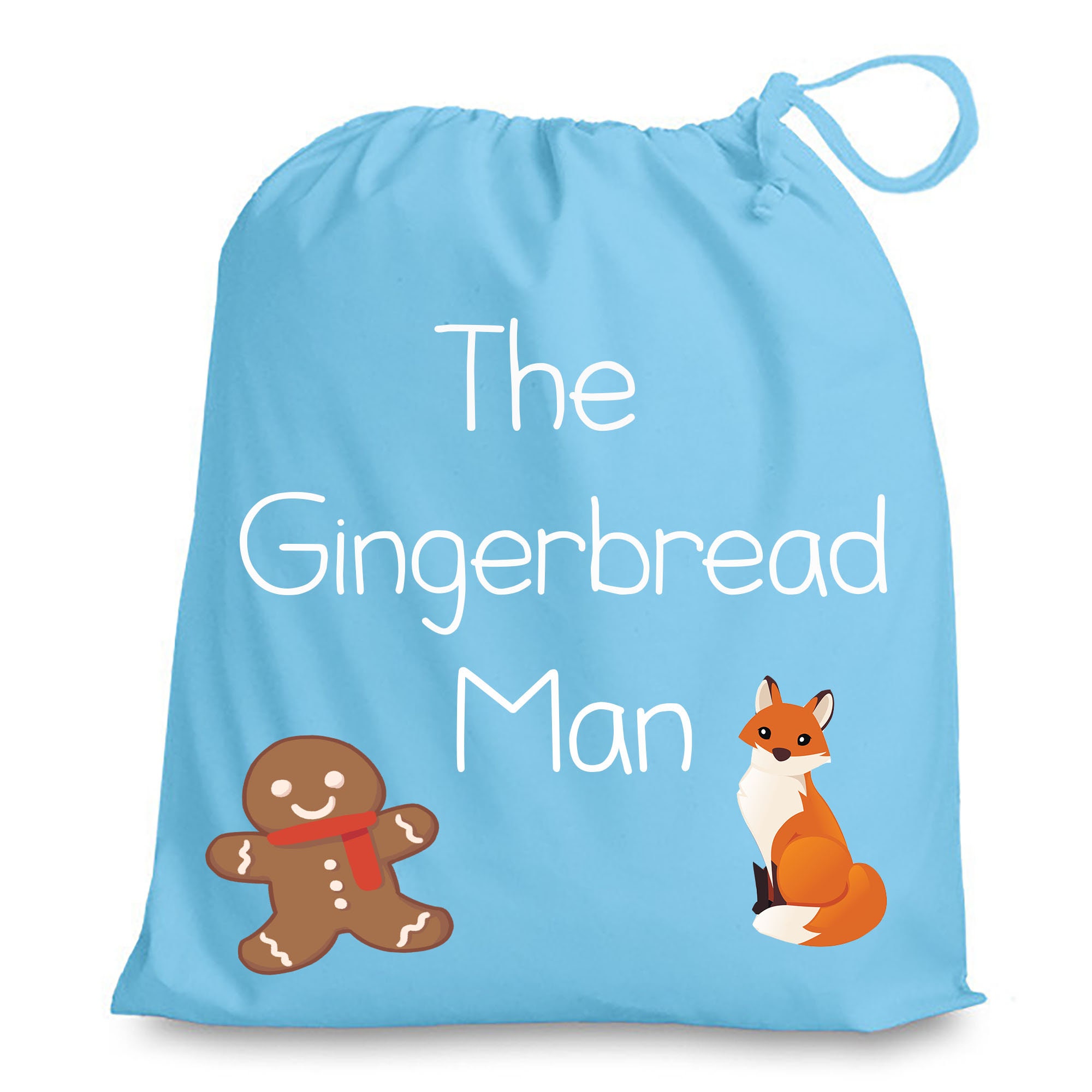 The Gingerbread Man Drawstring Story Bag - Etsy