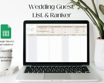 Wedding Invite List and Ranker Beige