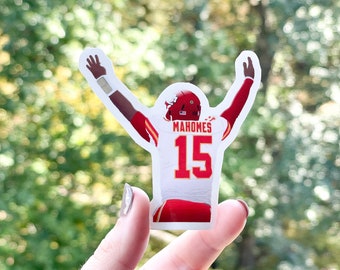 Autocollant Mahomes #15 ! Autocollants Chefs | Chiefs du KC Kansas City