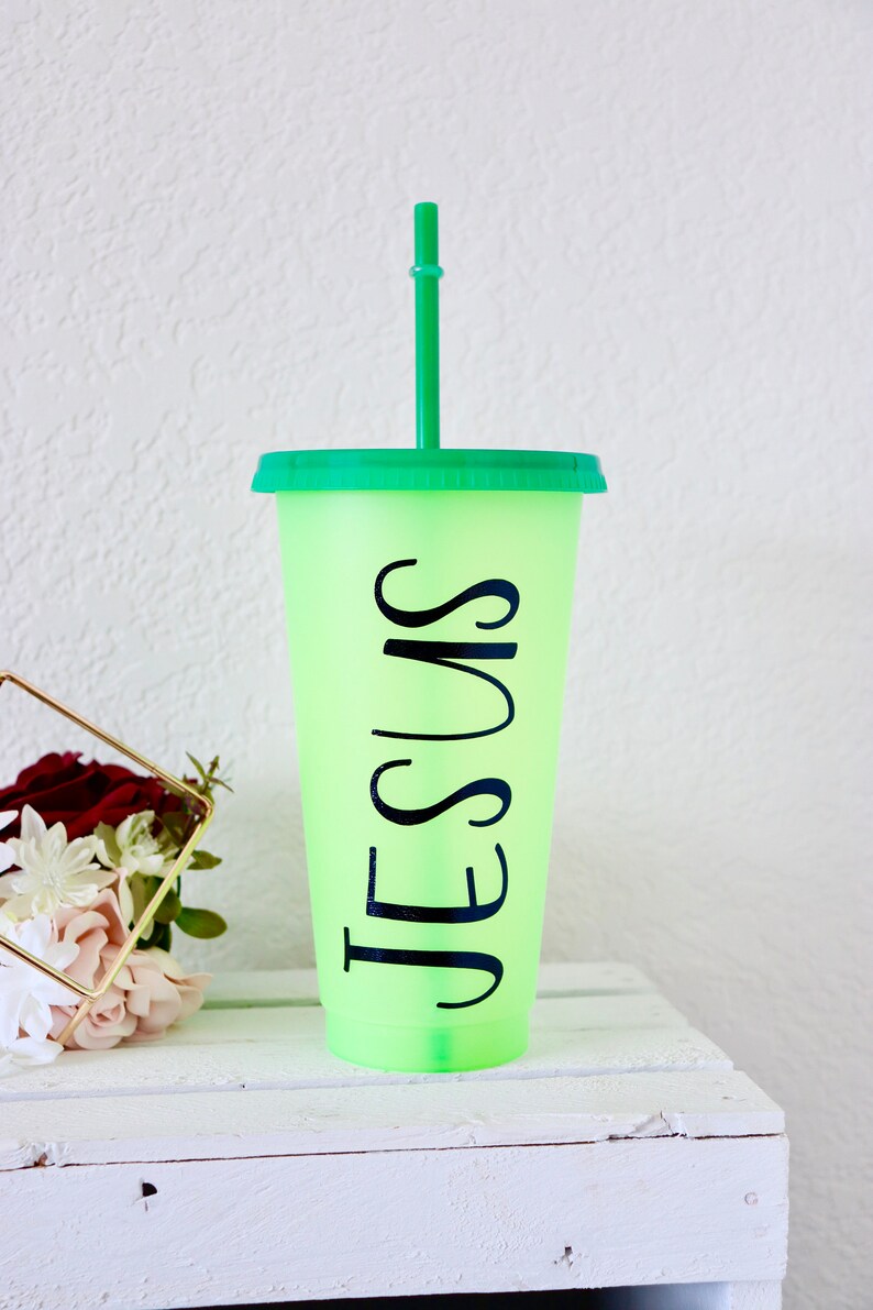 20oz personalized green tumbler lime green changes to dark Etsy