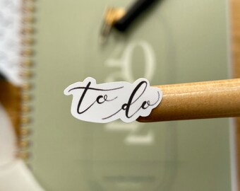 プランナーステッカー、To Do バレットジャーナルステッカー モダンカリグラフィー、Bujo ステッカー