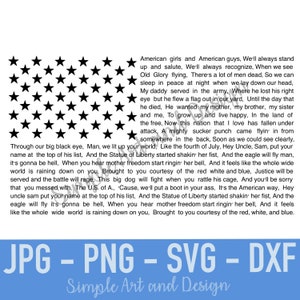 American Flag Courtesy of the Red White and Blue | SVG | PNG | JPG | dxf | american flag | wall art | patriotic svg | soldier | america |