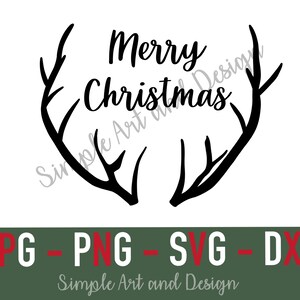 Christmas Antlers | SVG | PNG | JPG | Christmas svg | Christmas cut files | Holiday svg | Christmas shirt svg | Christmas clip art | Holiday