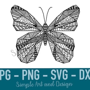 Geometric Butterfly | SVG | PNG | DXF | Jpg | cut file | nature | butterfly | digital download | svg file | geometric art | wall art svg|