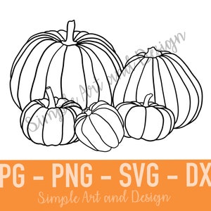 Pumpkin Pile 1 | SVG | PNG | DXF | Jpg | pumpkins | fall decor | digital download | fall signs | pumpkins | fall signs | cut file | wall art
