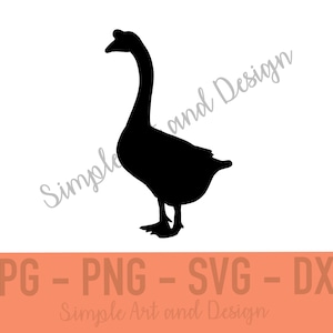 Chinese Goose | SVG | PNG | JPG | dxf | goose svg | silly goose | funny goose svg | goose png | goose quote | farm goose cut file | geese |