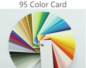 Color card ( Sampler ) of the 95 colors series ( 1.5mm/3mm/5mm/10mm ) 116gsm Japanese quilling paper strips