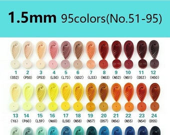 Wholesale 6 Colors Quilling Paper Strips 