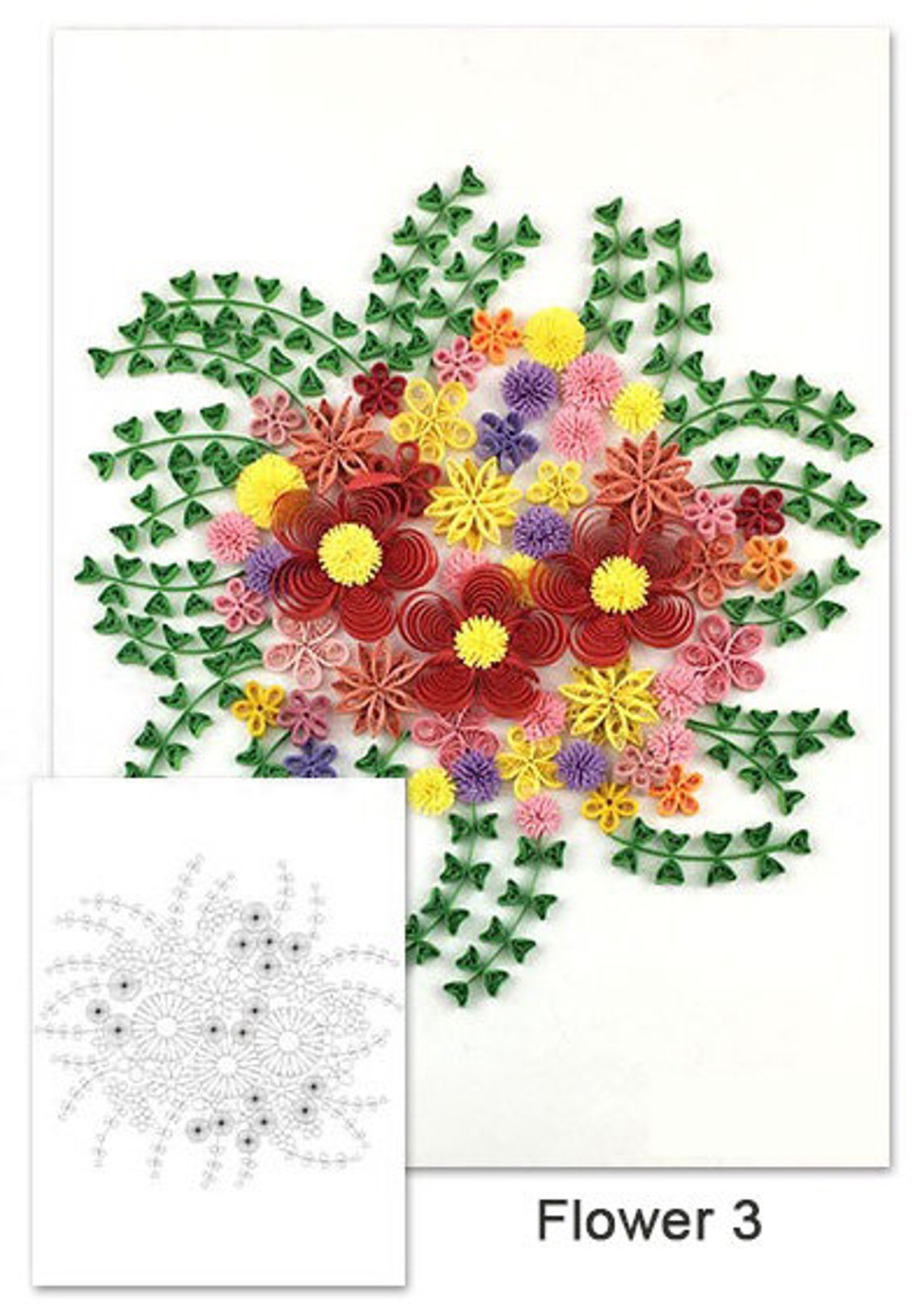 10 Flower Templatesprintable Quilling Patternsdigital Paper | Etsy