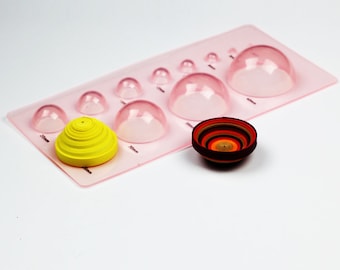 Mal voor het maken van papieren bloemen, Quilling tools, Bloempotten, Vetplanten, Bloemblaadjes Maken, Quilling Paper Flower Tool, Concave Convexe vorm