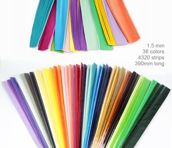 1 Set of Paper Quilling Kit Scrapbook Decoration Set Colorful Paper Strips