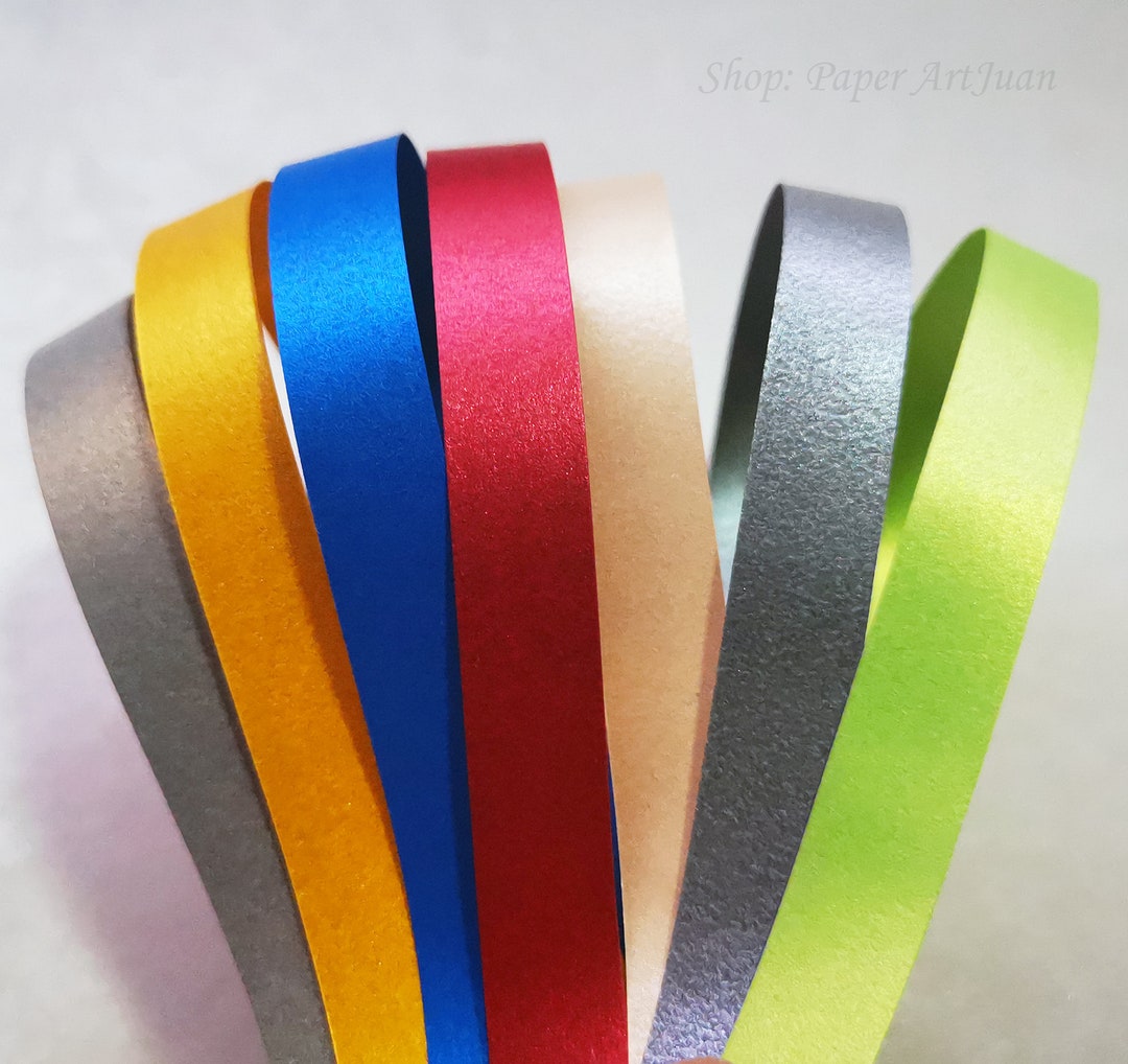 10mm Metallic Quilling Paper Strips,moravian german Stars Strips,15 Brilliant Colors,super