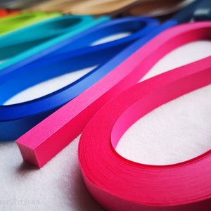 Set (15 colors/15packs) of 5mm Metallic Quilling Paper Strips,Quilling paper,Quilling,Quilling art,Length 540mm,Paper art,Paper quilling art