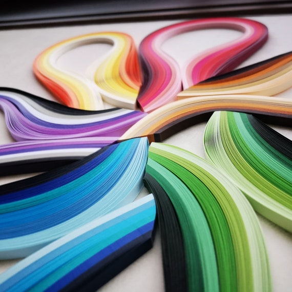 Custom Made Quilling Paper Strips Available In Assorted Sizes And