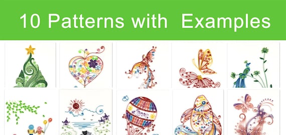 10 plantillas de quilling, patrones 10 plantillas de quilling, patrones