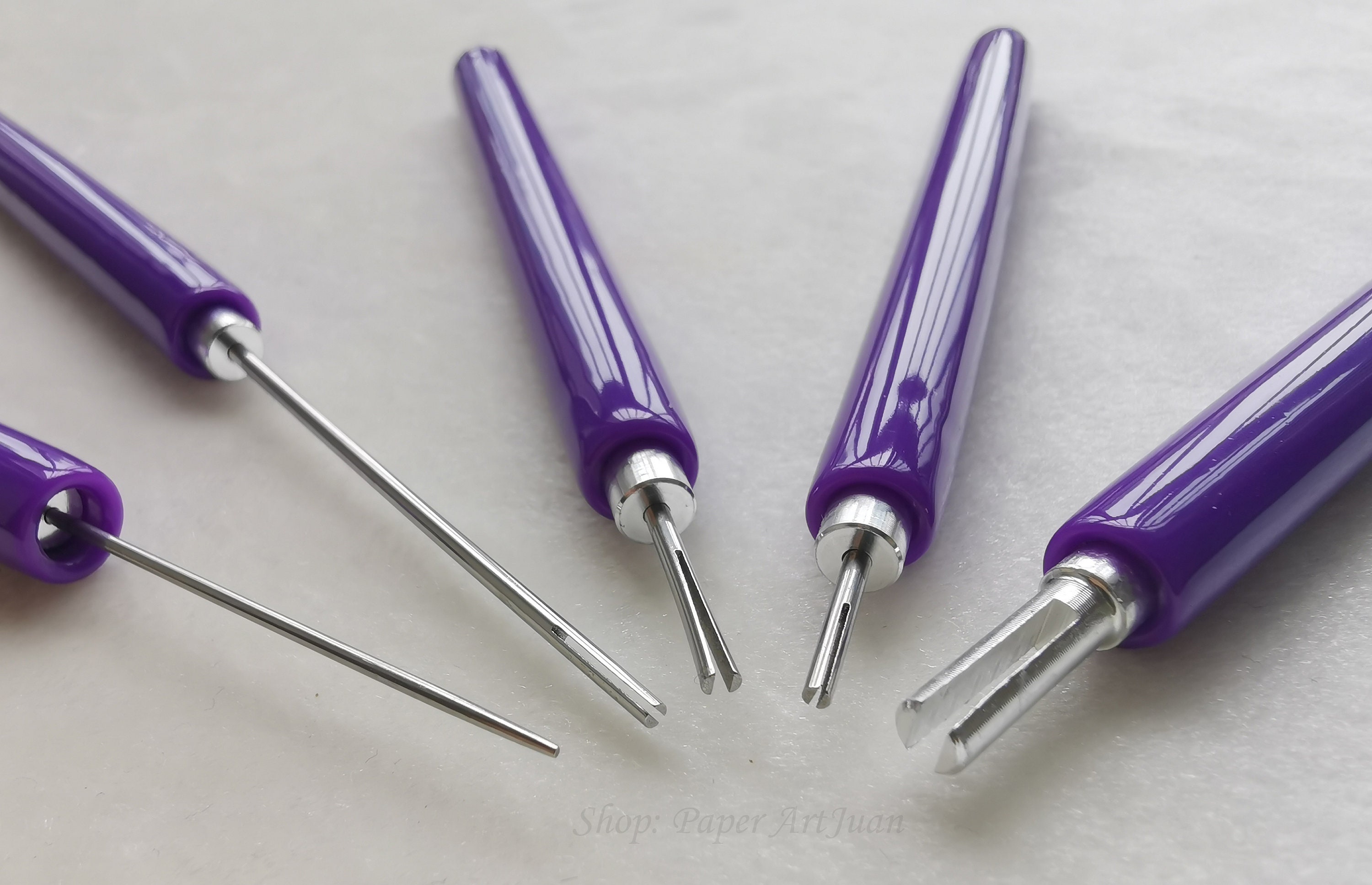 Quillingcrafts Kitsslotted Quilling Pen Set of 5 Quilling Etsy