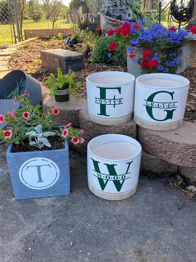 Custom planters Etsy