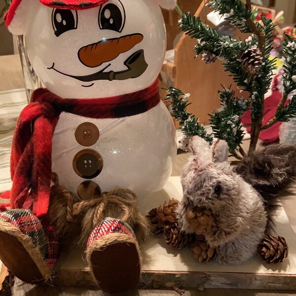 Snowman Light Covers Etsy